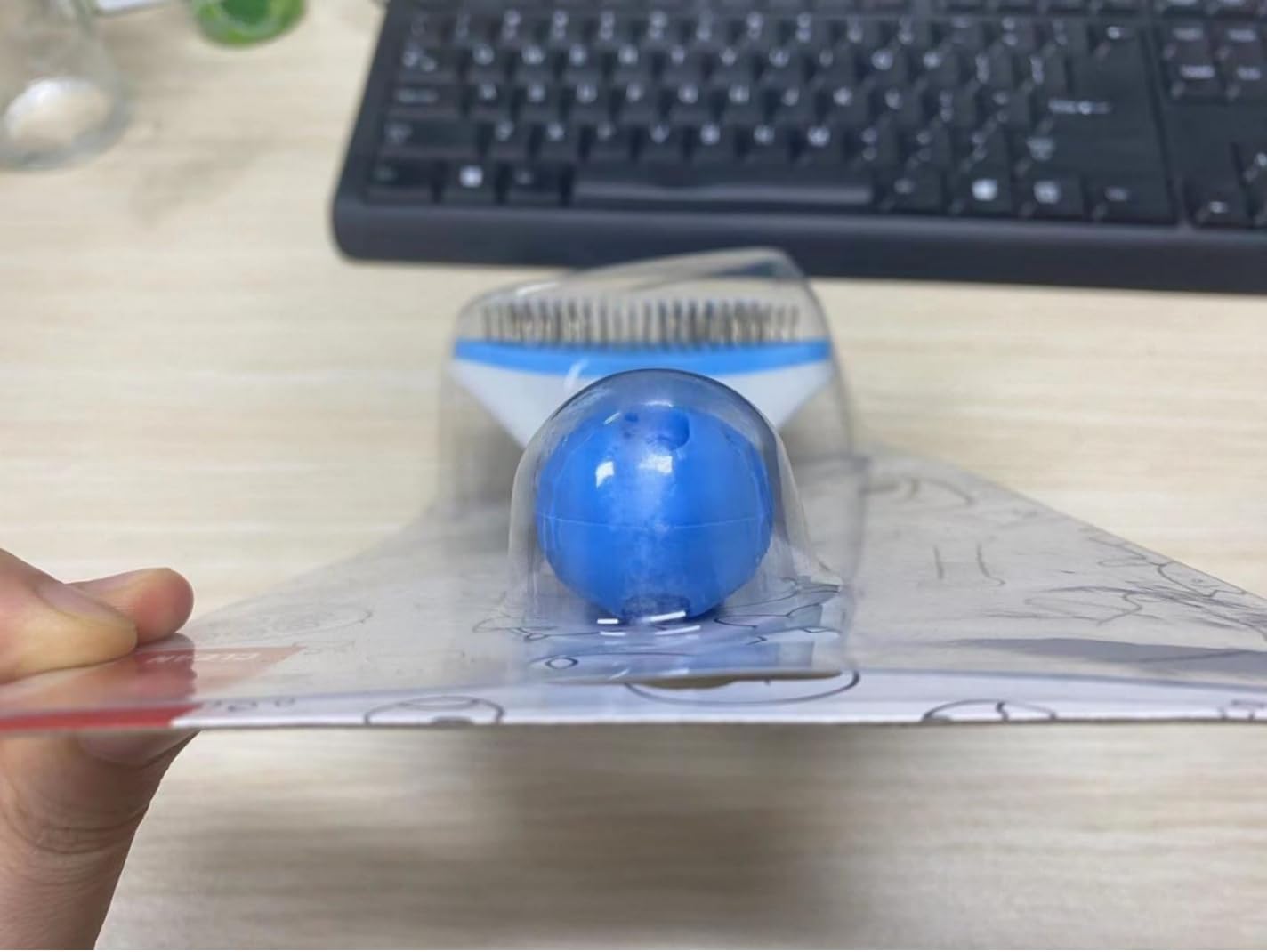 Moseem Cat/Dog Brush, Cat Grooming Brush for Shedding Cat Comb Pet Brush, Cat Hair Brush with Cleaning Button, Cat Brush for Short/Long Haired Cats,Removes Loose Undercoat,Tangled Hair(Blue) - Image 13