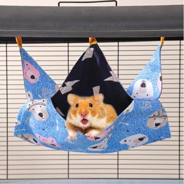 JSTHHTT Rat Hammocks for Cage - 34x34CM Rat Accessories and Toys, Guinea Pig Hammock, Hamster Bed and Hide Rat Accessories for Your Small Pets - Hammock for summer - Image 6