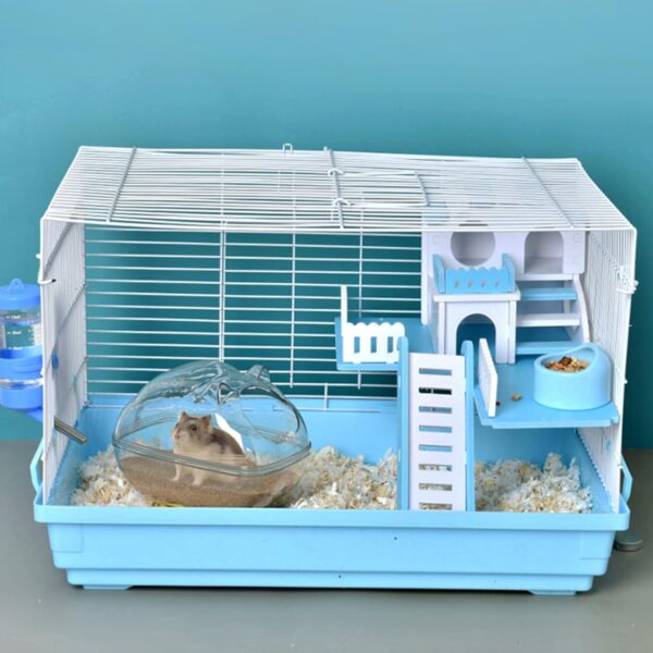 Hamster Sand Bath Container Small Pet Bathtub Sauna Toilet Washroom Box with Shovel Small Animal Bathroom for Syrian Gerbil Dwarf Guinea Pig Rat Mice (Large) - Image 7