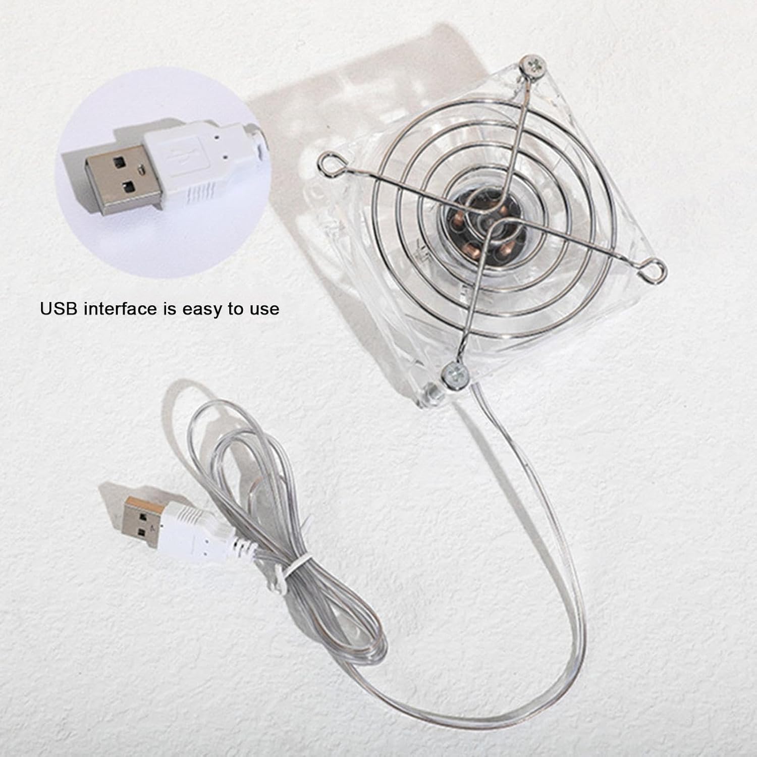 Bexdug Hamster Cooling Fan - 7-bladed Turbofan Acrylic Guinea Cage Cooling Fan,Acrylic Cage Fan, Comfort For Guinea, Hamster, And More - Image 5