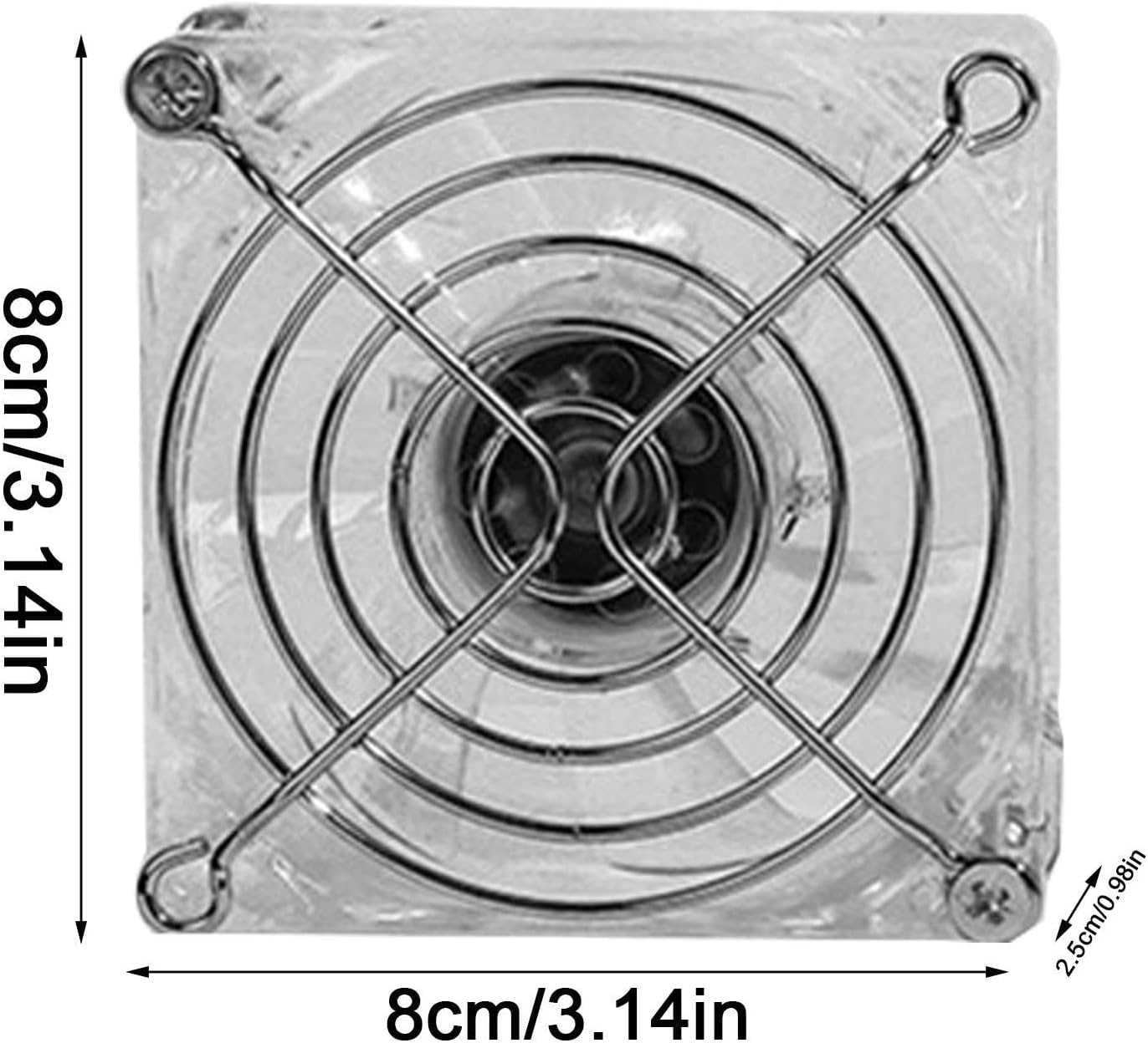 Bexdug Hamster Cooling Fan - 7-bladed Turbofan Acrylic Guinea Cage Cooling Fan,Acrylic Cage Fan, Comfort For Guinea, Hamster, And More - Image 6