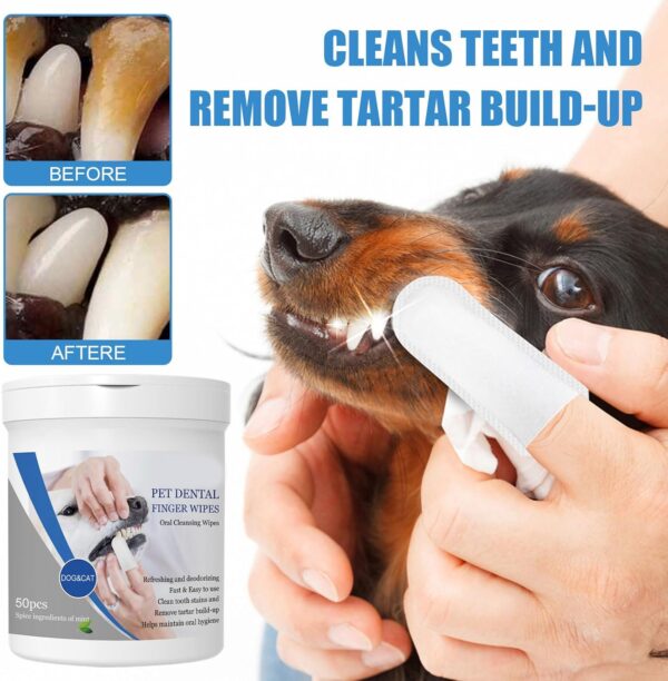 Xuancai Pet Finger Dental Cleaning Wipes Cat Brush Addition Bad Breath Teeth Care Dog Cat Mouth Care Supplies - Image 8