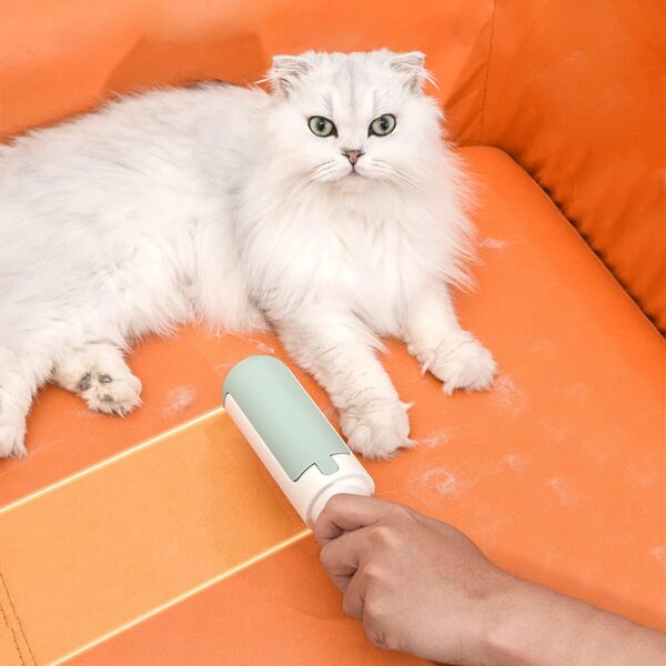Oursouion Pet Hair Remover,Reusable Hair Remover Brush for Dogs, Cats and More – Easy to Cleaning, Eco-Friendly Pet Fur Remover for Carpets, Furniture, Bedding, Clothes and Sofa Red - Image 5
