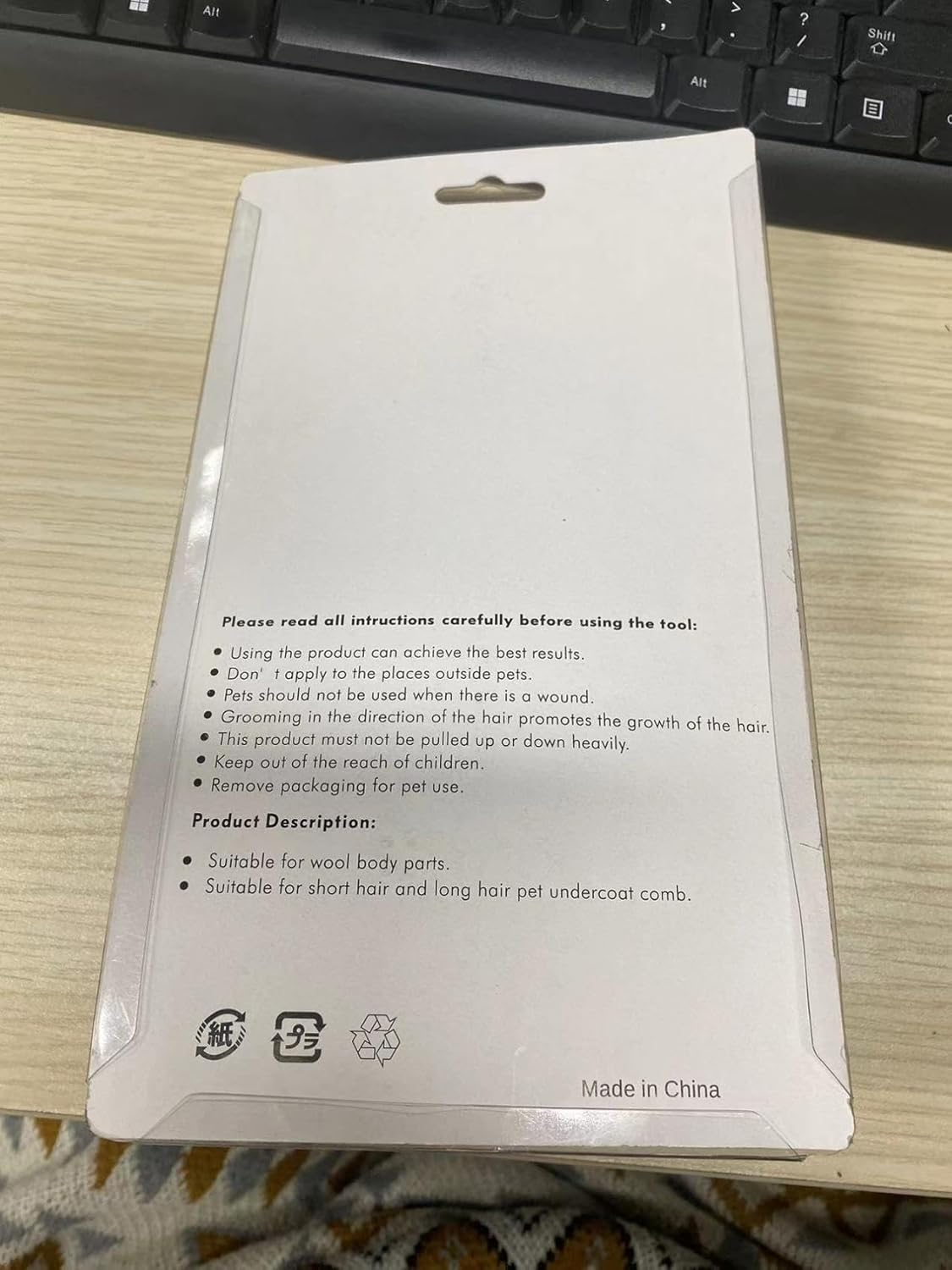 Moseem Cat/Dog Brush, Cat Grooming Brush for Shedding Cat Comb Pet Brush, Cat Hair Brush with Cleaning Button, Cat Brush for Short/Long Haired Cats,Removes Loose Undercoat,Tangled Hair(Blue) - Image 9