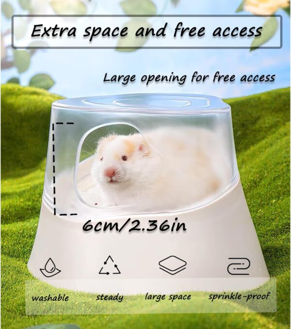 Pawsayes Hamster Sand Bath Box Container Small Tree Stumps Cute Hamster Bath Toilet Digging Sand Container Cage Accessories for Hamster Mice Gerbil - Image 2