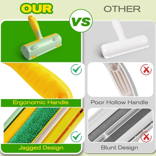 Pleasantsong Pet Hair Remover, Reusable Lint Rollers, Easy Cleaning Dog Cat Hair Remover, Pet Hair Remover Roller For Pet Fur, Clothes, Carpet, Sofa - Image 4