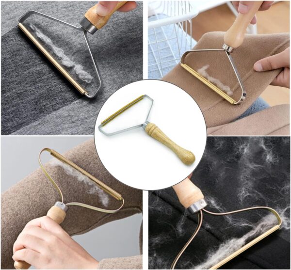 Lint Remover on Carpet Portable Pet Hair Remover,Reusable Lint Fabric Shaver Carpet Roller Scraper,For Carpet,Fabric Sofas,Beds, Furniture,Clothes Cat Dog Hair Removal Cleaning Professional Tools - Image 3