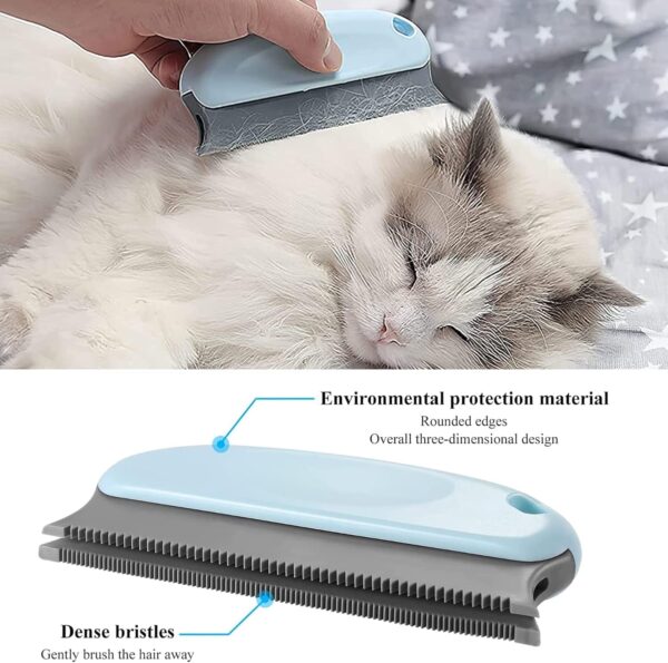 DINGFENG 4 Pieces Carpet Rake For Pet Hair Removal, Removal Dog Hair Carpet Scraper, Silicone Cat Hair Fluff Cleaning Tool, Portable Carpet Comb Rake For Cleaning Sofa Dust Carpet Furniture Lint - Image 9