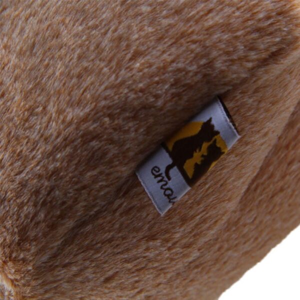emours Rats Hamster Winter Warm Fleece Hanging Cage Hammock House Cute Bear Desige with Bed Mat, for Small Furry Animals (brown) - Image 6