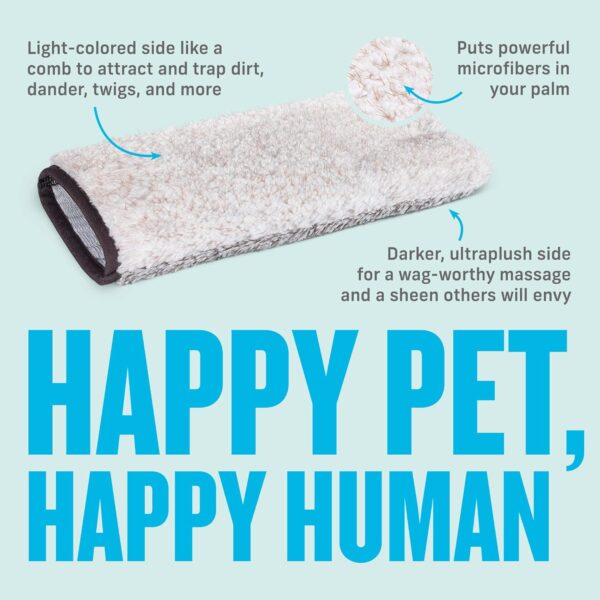 E-Cloth Pet Grooming & Massage Mitt, Microfiber Cleaning with Just Water - Image 2