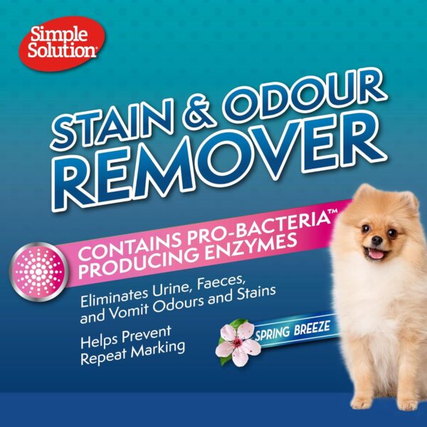 Simple Solution Pet Stain and Odour Remover, Enzymatic Cleaner with Pro-Bacteria Cleaning Power- Spring Breeze 750ml - Image 7