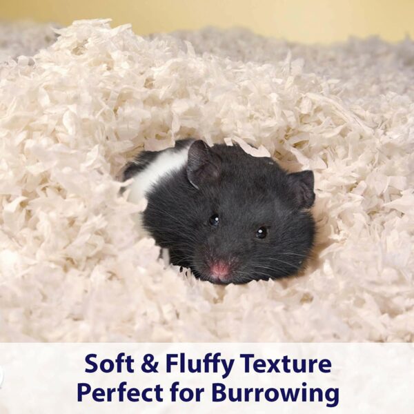 Kaytee Clean & Cozy Super Absorbent Paper Bedding for Cages, Hamster, Gerbil, Mice, Rabbit, Guinea Pig, 85 Litre, White - Image 6