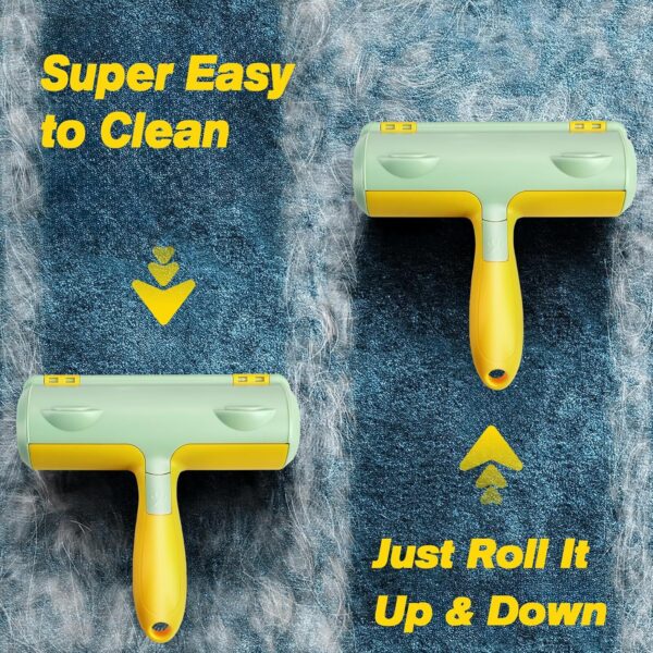 Pleasantsong Pet Hair Remover, Reusable Lint Rollers, Easy Cleaning Dog Cat Hair Remover, Pet Hair Remover Roller For Pet Fur, Clothes, Carpet, Sofa - Image 2