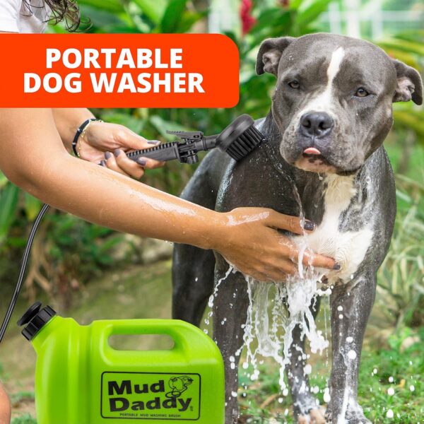 Mud Daddy Portable Pet Washing Device | Muddy Walks | Pet Cleaning | Grooming | 5 Litre - Green - Image 2