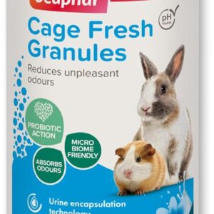 Beaphar | Cage Fresh Granules | For Animal Cages & Hutches | Absorbs Odours | Keeps Cages Fresher for Longer | Uses Probiotics to Trap and Destroy Smells | Fresh Scent | 600g