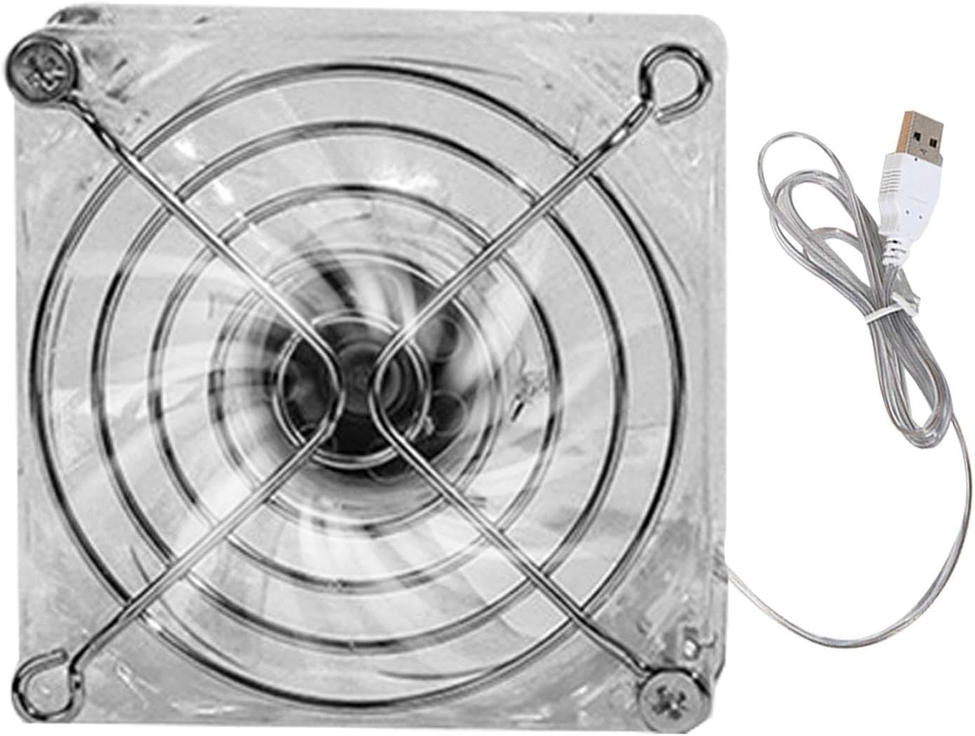 Bexdug Hamster Cooling Fan - 7-bladed Turbofan Acrylic Guinea Cage Cooling Fan,Acrylic Cage Fan, Comfort For Guinea, Hamster, And More