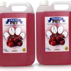 FRESH PET URINE SMELL ODOUR REMOVER 2 x 5L - TRADE Chem (CHERRY)