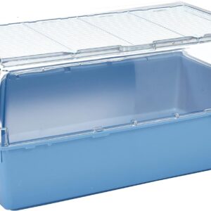 Ferplast DUNA MULTY Hamster Cage - Habitat for Rodents, Guinea Pigs, Rabbits - Interactive Transparent Design, Easy Access & Cleaning, 71x46xh31,5cm