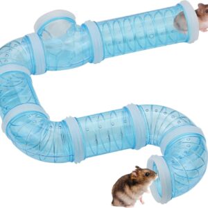 Hamster Tubes and Tunnels Kit Cage Extensions Transparent Connection External Pipe for Dwarf