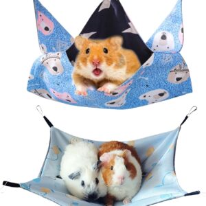 JSTHHTT Rat Hammocks for Cage - 34x34CM Rat Accessories and Toys, Guinea Pig Hammock, Hamster Bed and Hide Rat Accessories for Your Small Pets - Hammock for summer