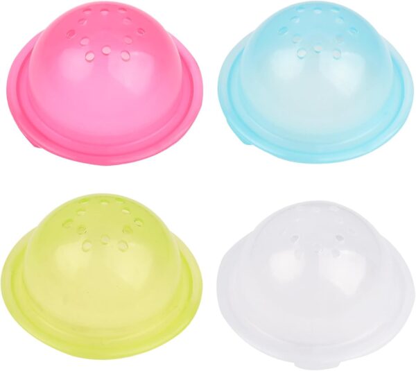 MEISH 4 Pieces Hamster Cage Tubes Stopper Hamster Cage Tunnels Plugs Hamster Tunnel External Tubes Stopper Plug End Cap Cage Baffle Accessories for Hamster