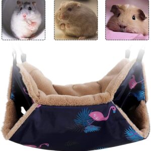 PengLAI Rat Hammock Hamster Bed Rabbit Bed Hanging Bed Rabbit Plush Small Pet Cage Hammock Keep Warm Rat House for Playing Sleeping