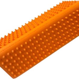 Pet Guru® Pet Hollow Rubber Pet Dog Cat Hair Remover Pet bath rubber brush dog cleaning brush (Orange)