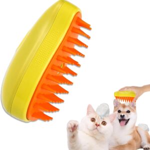 Pet Spray Massage Comb Anti Flying Hair Spray Massage Brush Massage Bath Brush Three In One Cat Steam Brush Self Cleaning Steam Cat Brush Pet Hair Removal Comb Beauty Brush Cat Dog Hair Cleaning