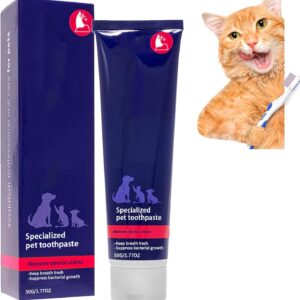 Pet Toothpaste,Pet Oral Cleansing Cream,Pet Toothpaste & Toothbrush,Professional Pet Toothpaste,Natural Toothpaste for Dogs,Teeth Cleaning Pet Supplies,Pet Dental Care,Cat & Dog Dental Care