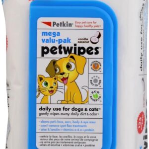 Petkin Mega Valu Pet Wipes, Pack of 125