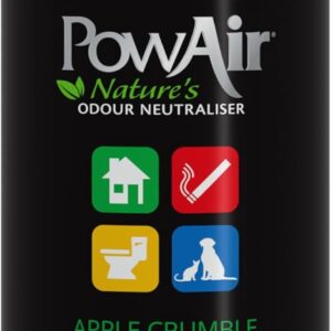 PowAir Liquid Natural Odour Neutraliser - Apple Crumble Fragrance - Versatile Odour Control for Home, Car, Pets - Ideal for Cleaning Solutions, Sprayers, Diffusers (922ml)