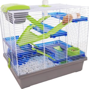 Rosewood Pico Hamster Cage, Extra Large, Silver