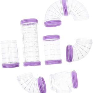 UKCOCO 1 Set Hamster Hamster Tube Hamster Cage Bunny Chew Toys Exercise Accessories Tunnel Tube Pet Cage Tunnel Diy Hamster Maze Tool Plastic Hamster Tunnel Small Connecting