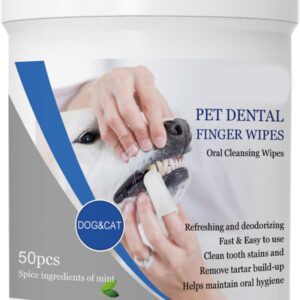 Xuancai Pet Finger Dental Cleaning Wipes Cat Brush Addition Bad Breath Teeth Care Dog Cat Mouth Care Supplies