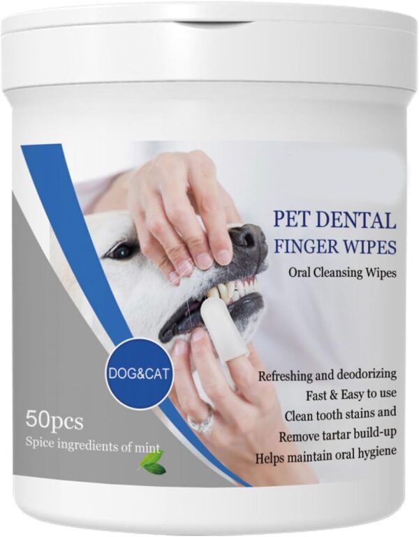 Xuancai Pet Finger Dental Cleaning Wipes Cat Brush Addition Bad Breath Teeth Care Dog Cat Mouth Care Supplies