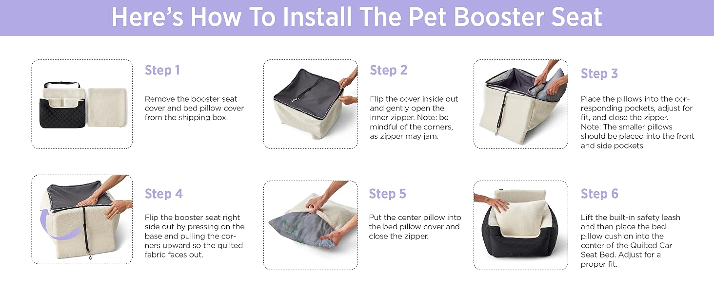 How to install the booster seat