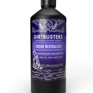 Dirtbusters professional odour and urine neutraliser odor eliminator. Pet dog and cat urine smell remover with Reactivating enzyme deodorising solution 1 litre.