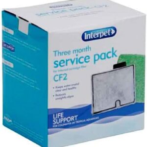 Interpet 3 Month Service Pack for the Interpet Internal Cartridge Filter CF2 (3 x Filter Cartridge, 3 x Algaway Pad),package may vary