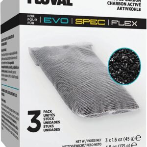 Fluval Replacement Carbon for Fluval Flex/Spec/Evo - 3 bags,White