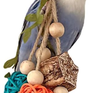 Fyfjur Budgie Toys, Parrot Toys, Toys for Birds, Bird Beak Grinding Puzzle Toys to Relieve Boredom, Bird Toys Suitable for Small and Medium-sized Birds Such as Cockatiels, Peony Parrots, and Budgies