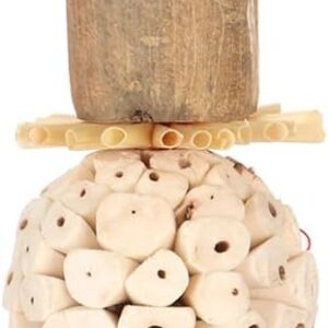 Sola Stick Bird Toys, Soft Ball Log Sola Wood Bird Foot Balls Bird Foraging Toys for Budgies Cockatiels Lovebirds