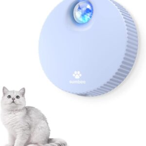 Sumbee Cat Litter Deodorizer, Smart Pet Odor Eliminator Machine, Rechargeable Smell Remover, Unscented Dust-Free, Versatile Function to Purify Odors from Pet House, Toilet, Wardrobe, USB Powered, Blue