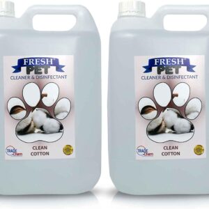 FRESH PET URINE SMELL ODOUR REMOVER 2 x 5L - TRADE Chem (CLEAN COTTON)