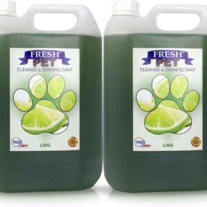 FRESH PET URINE SMELL ODOUR REMOVER 2 x 5L - TRADE Chem (LIME)