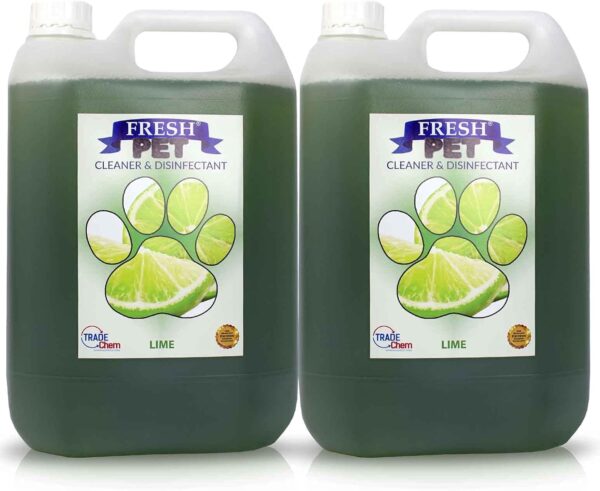 FRESH PET URINE SMELL ODOUR REMOVER 2 x 5L - TRADE Chem (LIME)