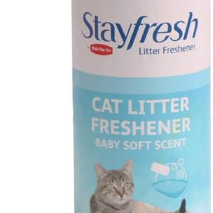 Bob Martin Cat Litter Freshener Powder, Baby Soft Scent - Effective Odour Control for Longer Lasting Freshness, Made in the UK (400g)