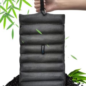 PURIMADE Bamboo Charcoal Air Purifying Bags,Reusable Activated Charcoal Pouches,300g Deodorizer and Odor Removal Eliminator,Shoe Freshener Absorbers for Car,Pet Space,Bathroom,Closet,etc