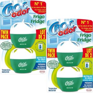 Fridge Deodoriser Croc Odor 2 x 2 pack | 4 x 33g Fridge Odour eliminator