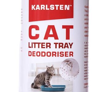 karlsten Cat Litter Spray Deodorizer - 100% Bio-Based, Destroys bacteria,Fresh Lemon Fragrance Odour Eliminator & Neutralizer - Extends Cat Litter Life & Absorbs Odours