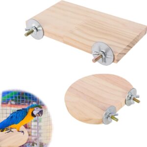 2 PCS Bird Platform,Climbing Platform Pet Platform Bird Wooden Platform,Hamster Wooden Platform Parrot Perches Stand Platforms,Bird Platform Toys Suitable for Small Animal Pets Toy